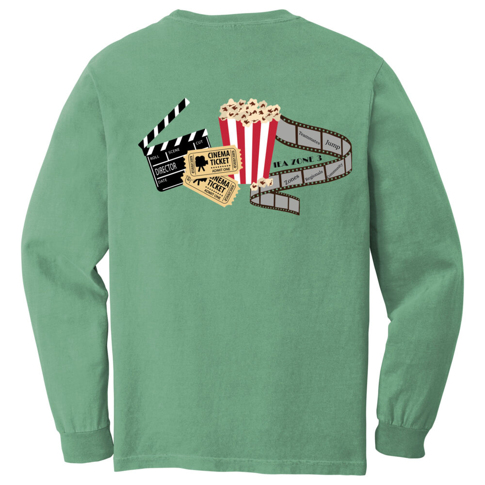 Long Sleeve Green Back