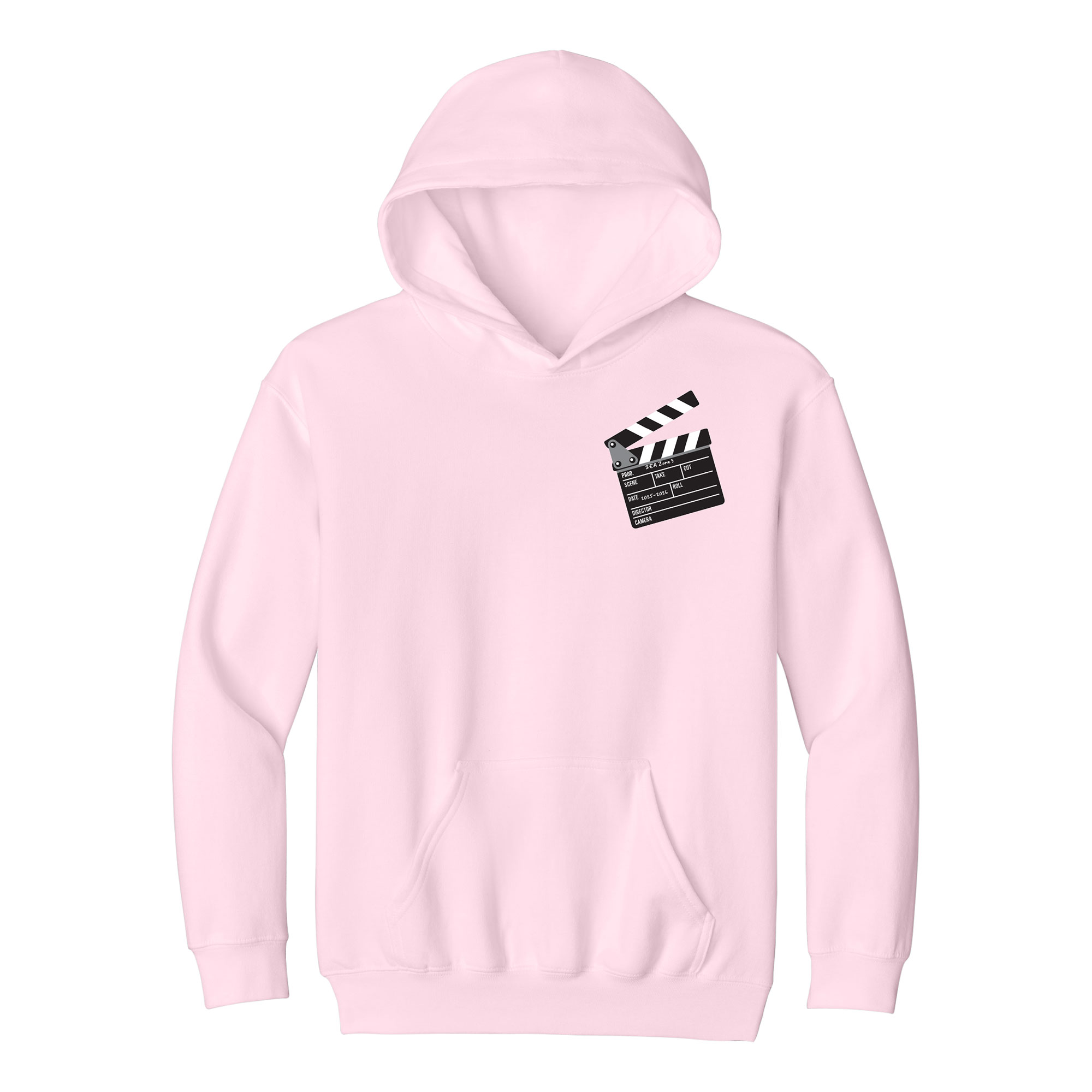 Youth Hoodie Light Pink Front