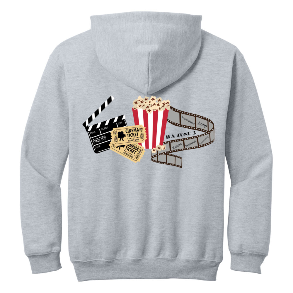 Youth Hoodie Sport Grey Back