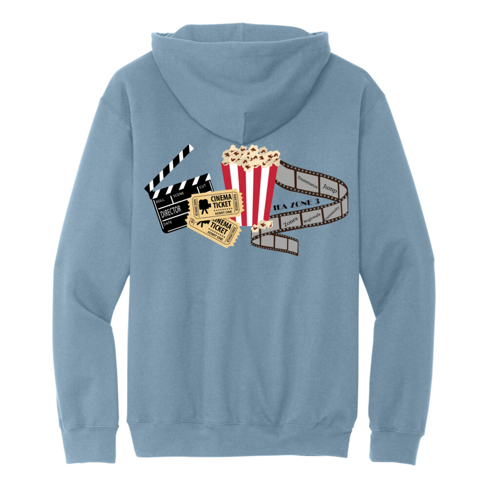 Hoodie Stone Blue Back