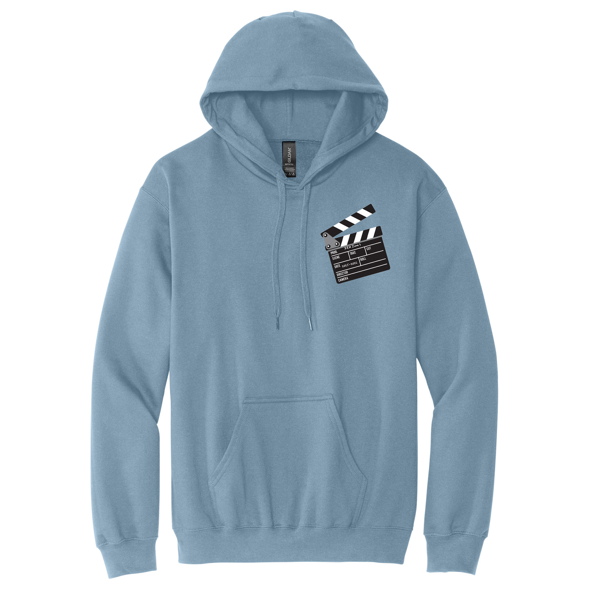 Hoodie Stone Blue Front