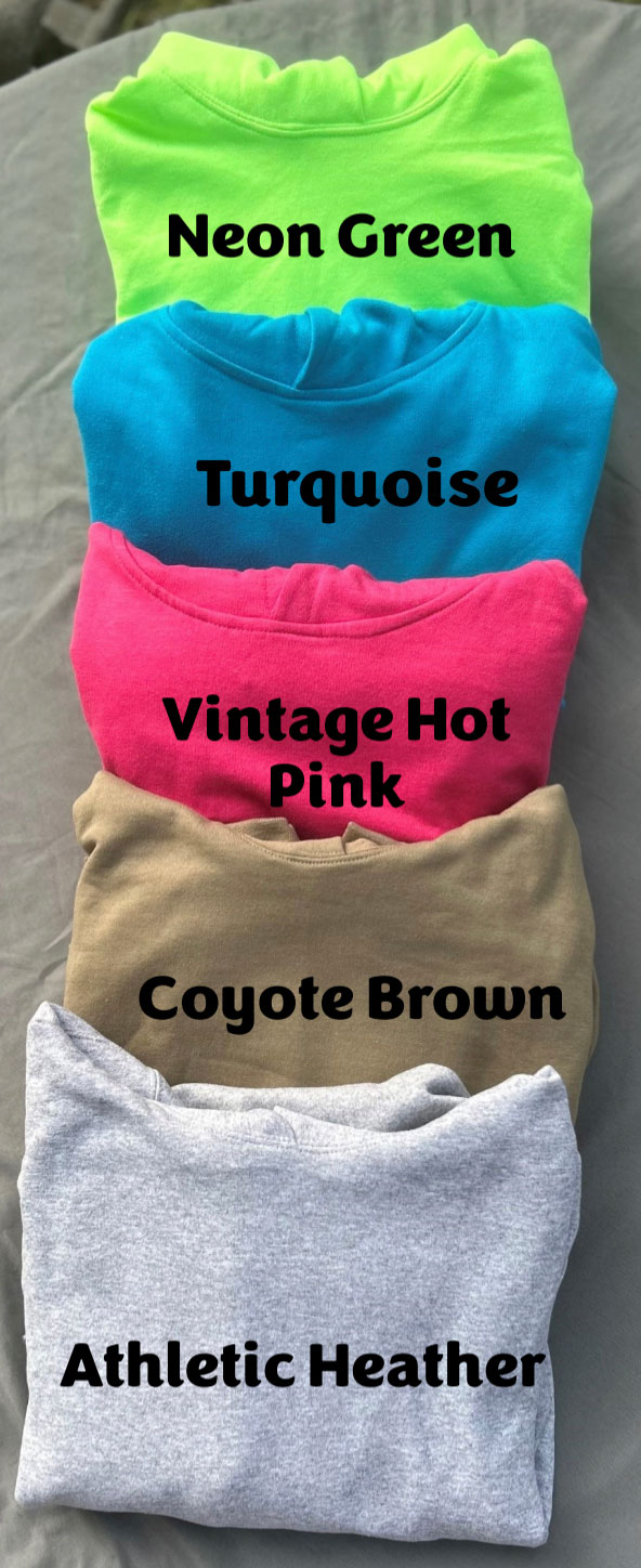 Youth Hoodie Colors